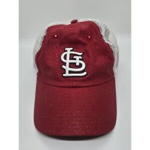STL Cardinals Womens Snapback Cap Red With Silver Glitter